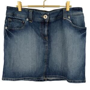 Vintage Y2K Tommy Hilfiger Denim Skirt Women's Size 10 Casual
